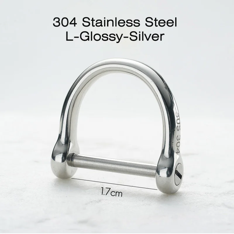 Luxury Titanium Horseshoe Buckle Keychain - Lightweight Baked Color Key Ring Holder, Premium Gift