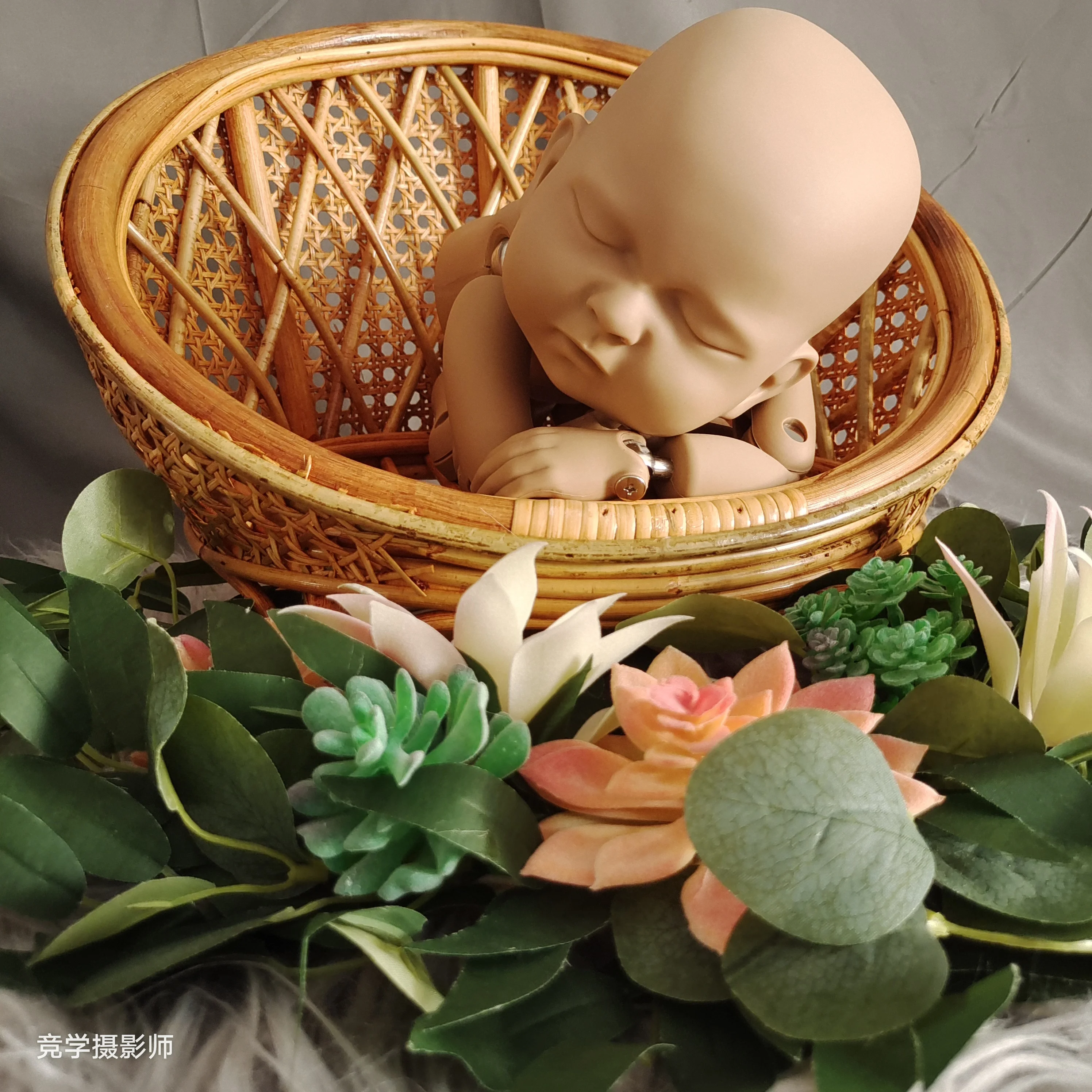 new-arrival-newborn-photography-props-retro-rattan-round-basket-retro-rattan-sofa-chair-bebe-photo-accessories