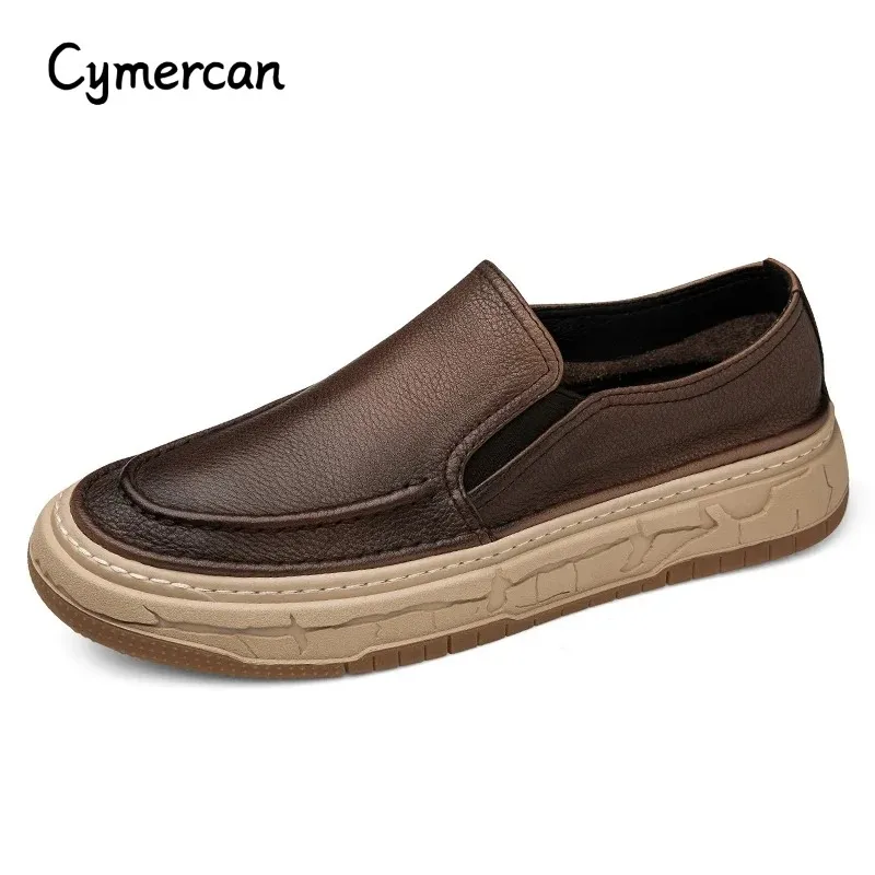 Genuine Leather Mens Shoes Business Formal Shoes Designer Casual for Men Comfy Men Dress Loafers Driving Mocassin