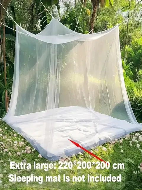 [Moustiquaire ultra-large] Tente moustiquaire ultra-grande 1 pièce King Size |   79x79x70 pouces, maille 300D avec 15 trous pour Maximum Ve 1