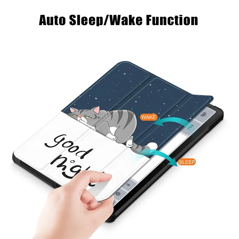 Cute Paint Smart Cover for Samsung Tab S9 FE 10.9 inch - Kids Edition