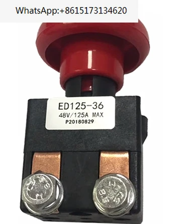 

ED125-36 (48V Hangcha Emergency Stop Switch (125A) Electric Pallet Truck Emergency Stop Button Forklift Accessories