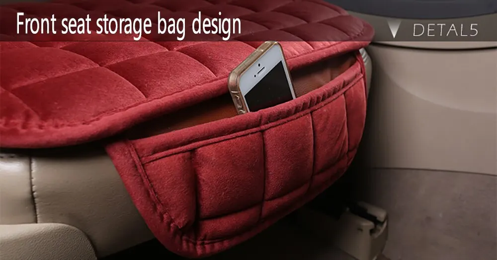 Car Seat Cover Winter Warm Universal Seat Cushion Antislip Front Chair