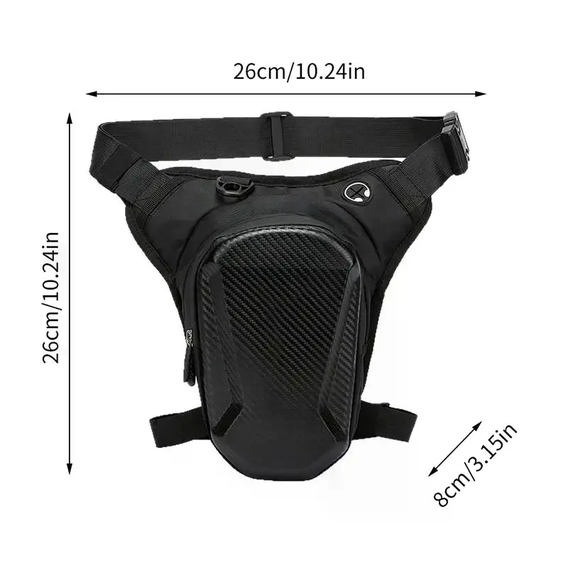 Borsa Laterale per Moto in EVA Rigida, Marsupio Casual da Esterno, Porta Cellulare per Motocicletta - immagine 6