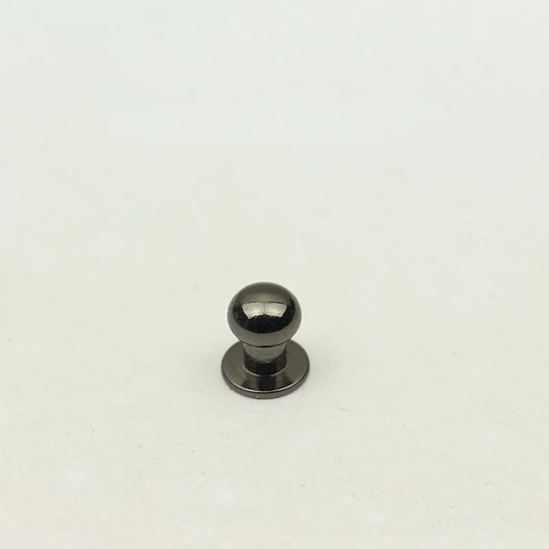 30pcs 8mm Copper Nipple Nail Buckles Metal Rivet for Bag Purses Fastner Clasps Studs Screw Buttons Leathercraft Accessories