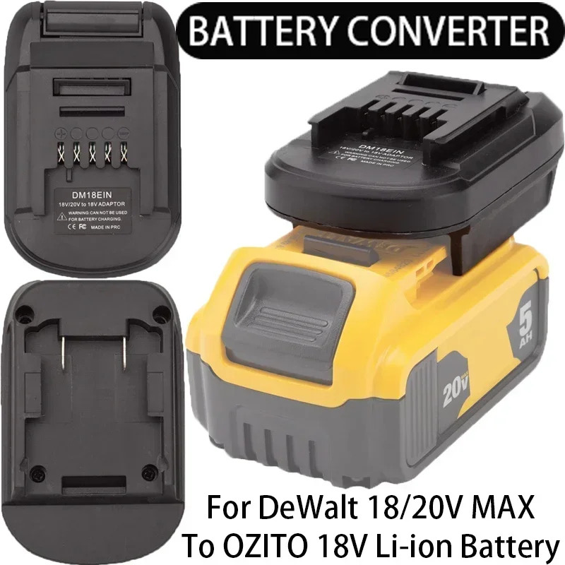 Convertitore Per Dewalt 18/20V Max Batteria Agli Ioni Di Litio A Einhell/X-Chang/Ozito 18V Li-Ion Tool Adattatore Per Batteria Accessori Per Utensili 