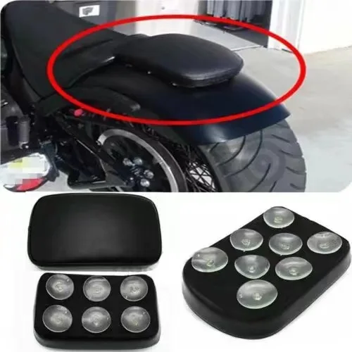 

Motorcycle Suction Cup Leather Rear Seat Cushion for Harley Modified XL883 1200 X48 72 Quick Removal cafe racer