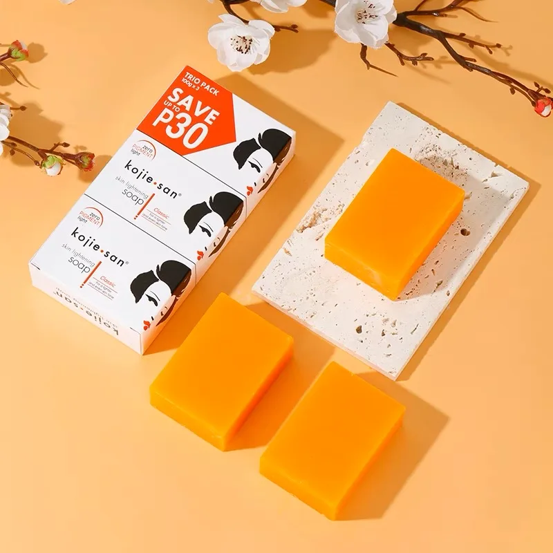 Handmade Whitening Soap Deep Cleaning Moisturizing Cleansing Essential Temperate Soap Brighten Skin Kojic Acid Soap Skin Care