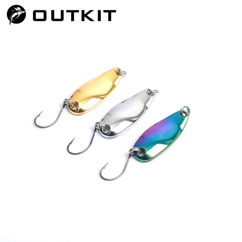 OUTKIT Premium Fishing Lure: Spoonbait Spinner with Sequins for Carp, Trout, and Bass