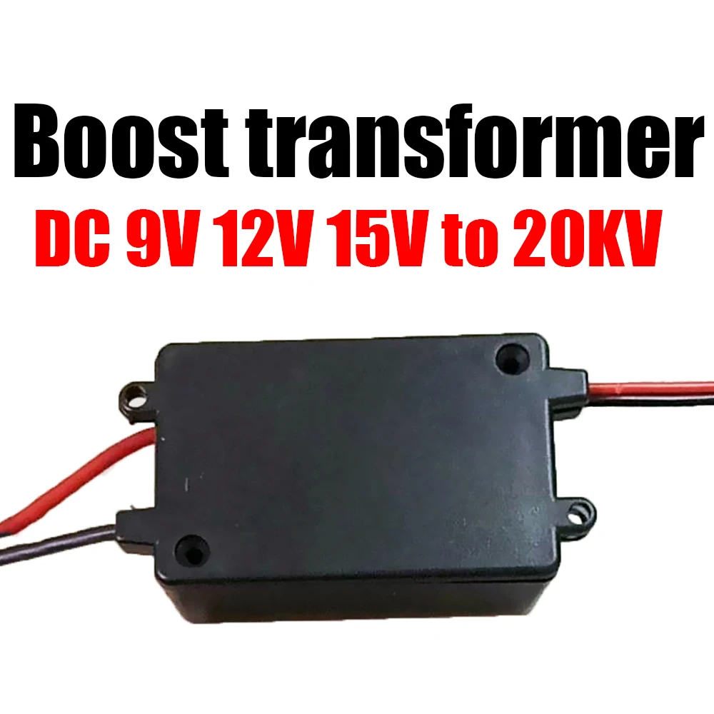 

DC 9V 12V 15V to 20kV Pulse high voltage module arc generator Boost transformer Ignition Coil Discharge negative ion ozone