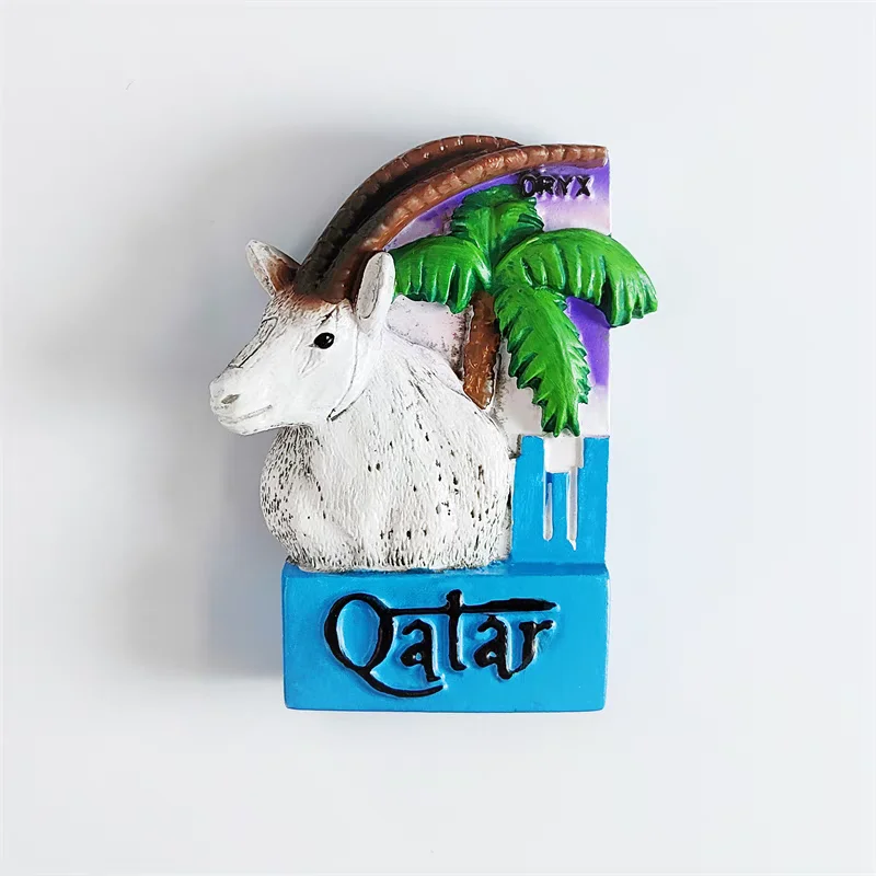 Asia Qatar Customs And Culture 3D Refrigerator Magnets Fridge Magnetic Tourist Souvenir Decoration Articles Handicraft Gifts magnetic fridge magnets magnetic fridge stickers