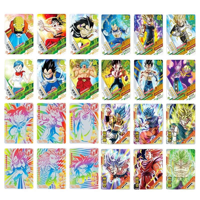 드래곤 볼 카드 부스터 박스 TCG 희귀 트레이딩 카드 게임 손오공 사이어인 베지터 컬렉션 카드 어린이 선물 장난감