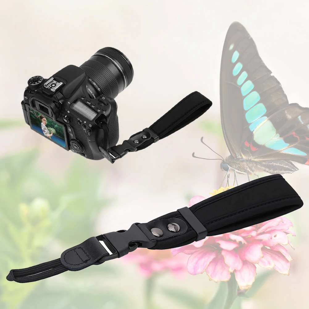 휴대용 손목 그립 스트랩 퀵 릴리스 카메라 손목밴드 캐논/니콘/ 후지필름 DSLR 카메라용 편안한 카메라 스트랩