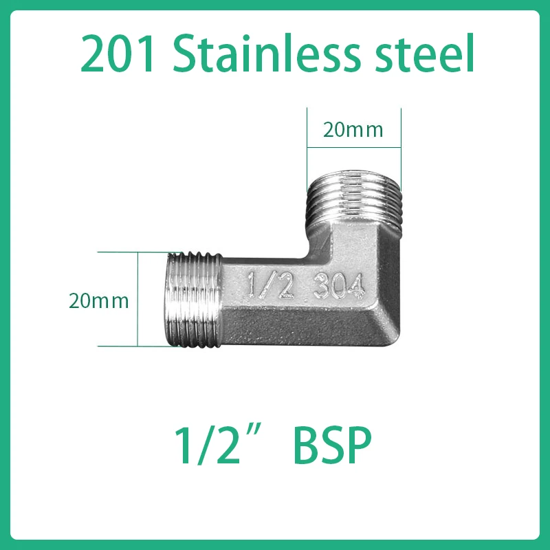 Edelstahl rechtwinklige Armaturen 1/2 "3/4" 1 "bsp Innengewinde Schnell adapter Kupplung Konektor Untuk Udara Minyak Gas – Detail 4