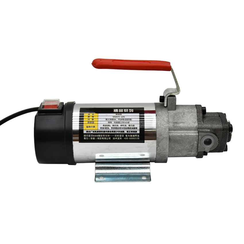 Bomba de Óleo Pequena do Motor da cc Bomba de Óleo da Engrenagem Bomba Cicloidal Elétrica Redutor do Óleo Hidráulico Reabastecimento Automático 200w Top12a 12v 24v 220v