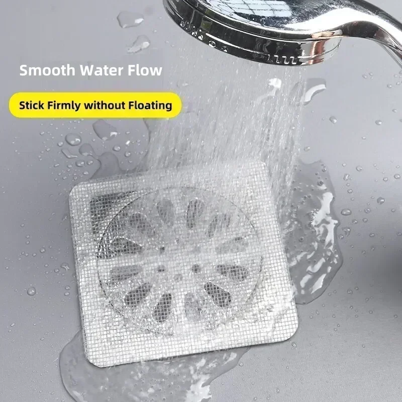 Shower Drain Catcher Disposable Hair Mesh Stickers For Bathroom Kitchen