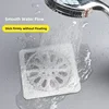 Disposable Hair Catcher Shower Drain Cover Mesh Stickers,Floor Drain Sticker Shower Cover Kitchen Bathroom Sink Strainer Stopper 2