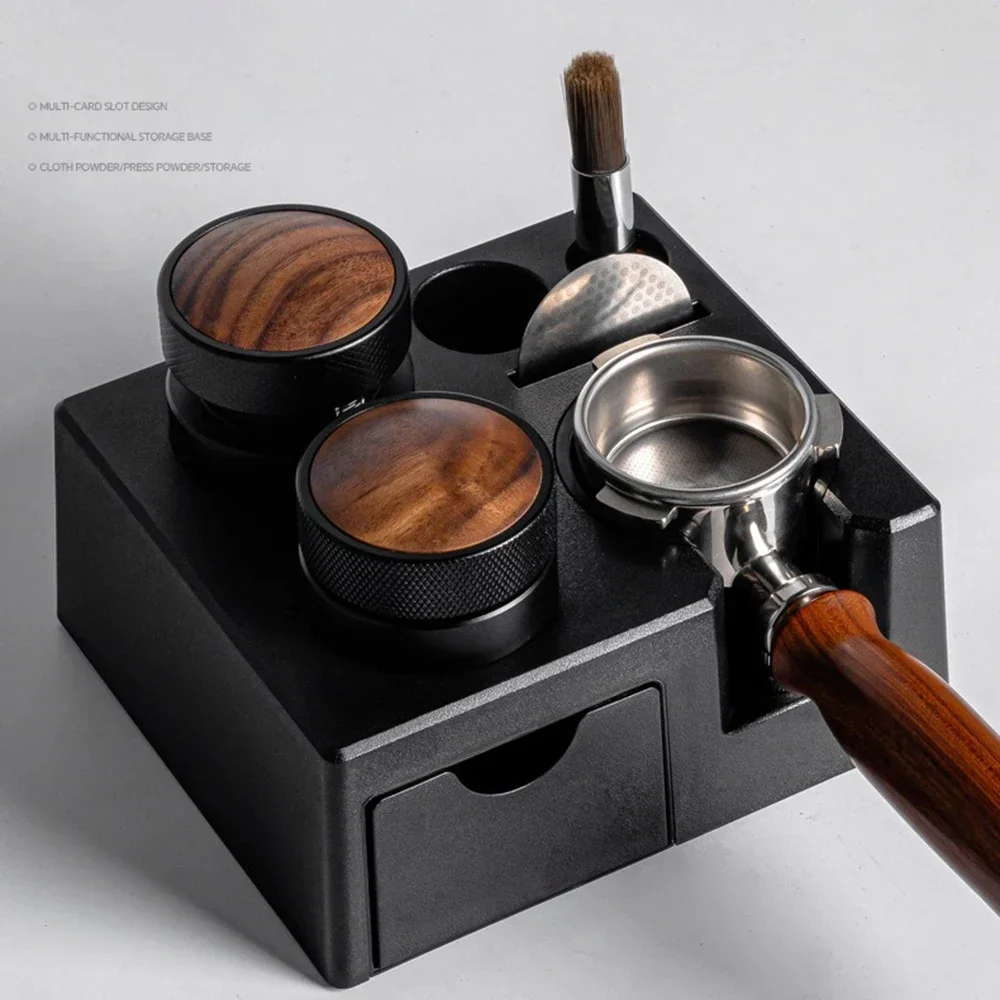 51-58mm Universal Coffee Tamper Station - ABS Draw...