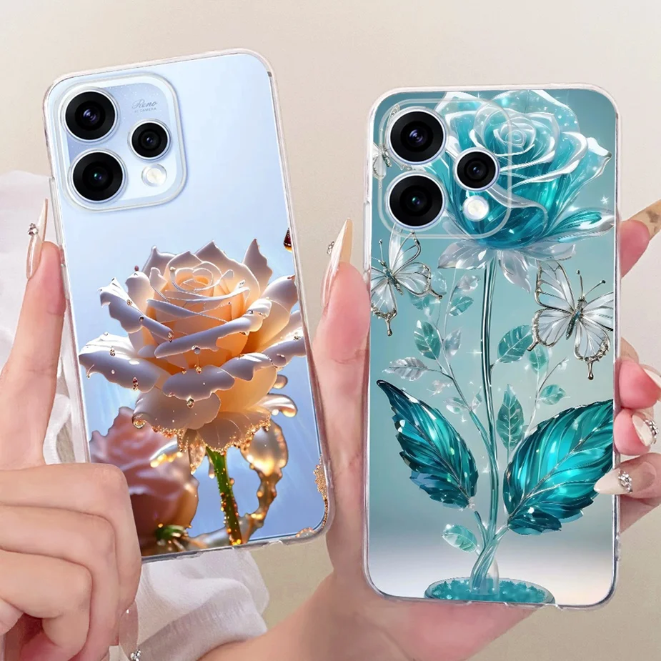 Colorful Flowers Painted Soft Slim Phone Case