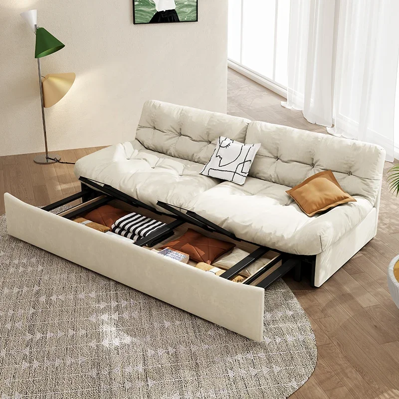 

Многофункциональный сетчатый складной диван-кровать с красным облаком для двойного использования для гостиной маленькая семейная Выдвижная двойная кровать 1,8 для хранения