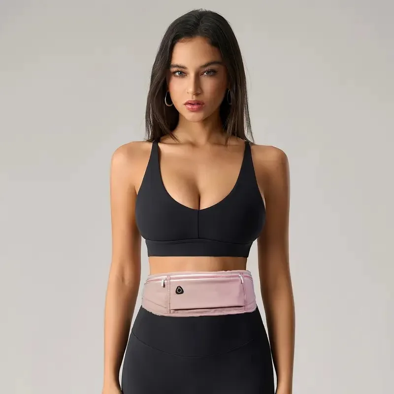 New Ultra Thin Running Waist Pack Waterproof Lumbar Bag with 3 Pockets Large Capacity for Phone Fitness Outdoor Sports