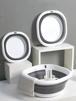 Пластиковые складные бассейны, портативные умывальники, складная прачечная, ванна для взрослых, Детская ванна, ванная комната, кухонные акс...