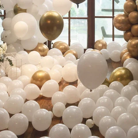 

White Latex Balloons Happy Birthday Balloon Wedding Decoration Inflatable Helium Balloon Kids Baby Shower ballon Valentine's Day