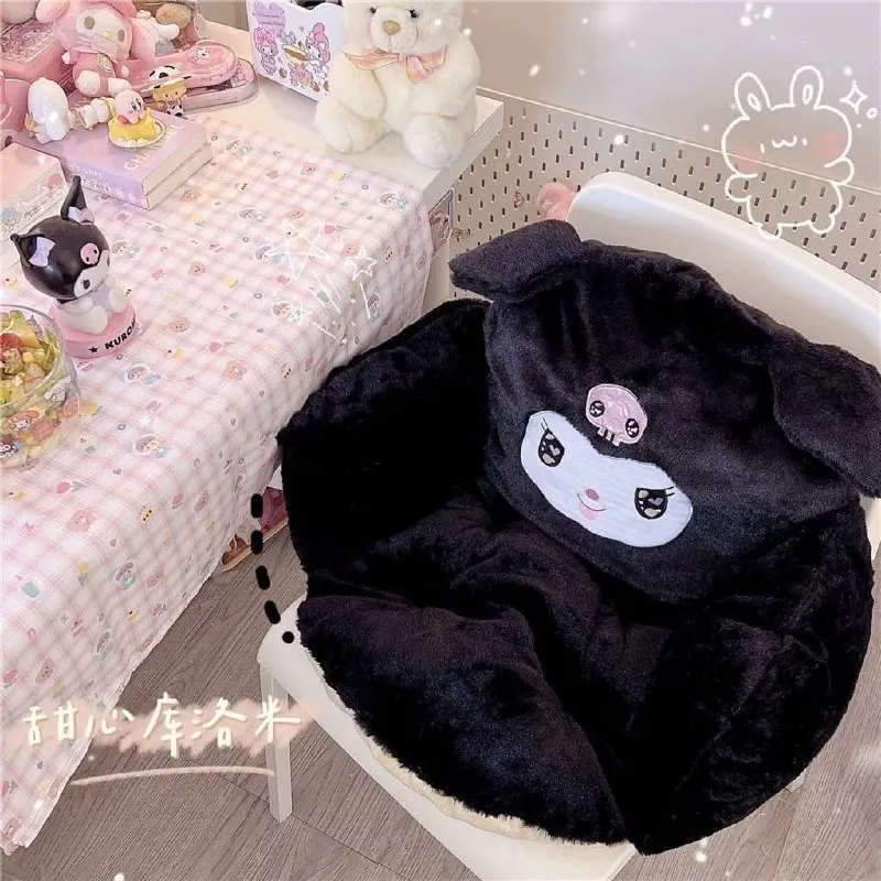 Gaming Chair Cushion White, Cute Seat Cushion with Backrest Non-Slip,  Kawaii Cha