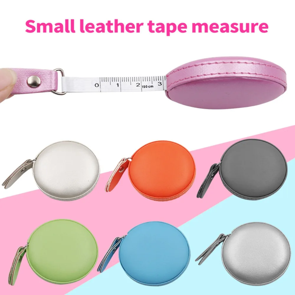 Description Picture 6 of itemMeasuring Tape Leather Retractable Ruler Tape Portable Centimeter Inch Roll Tape Practical Measures Height Ruler Measuring Tool