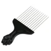 Black Fist Afro Pick Metal Wide Teeth Hair Comb For Volumizing Hair Styling Anti-static Comb Brush Detangling Comb 6