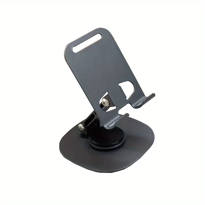 360-Degree Rotating Metal Phone Stand Compact, Foldable, Portable-Ideal Desktop Holder for Smartphones & Tablets