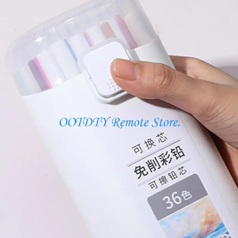 아이 아트 프로젝트를 위해 날카롭게 하지 않는 지울 수 있는 색연필 그리기를 위한 3.0MM 다시 채울 수 있는 개폐식 색연필