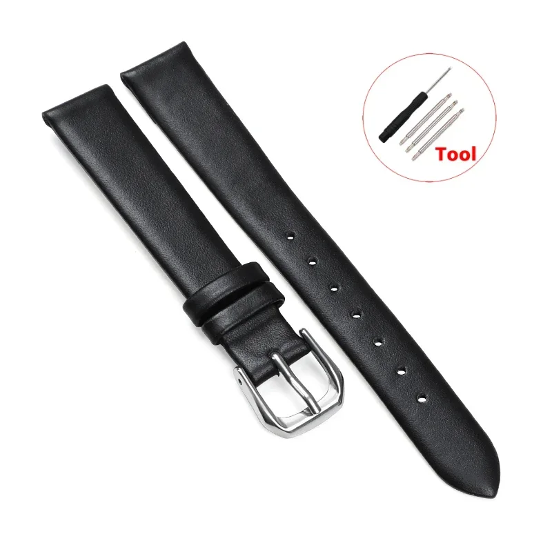 Vintage Cowhide Leather Bracelet-Style Ultra Thin Watchstrap