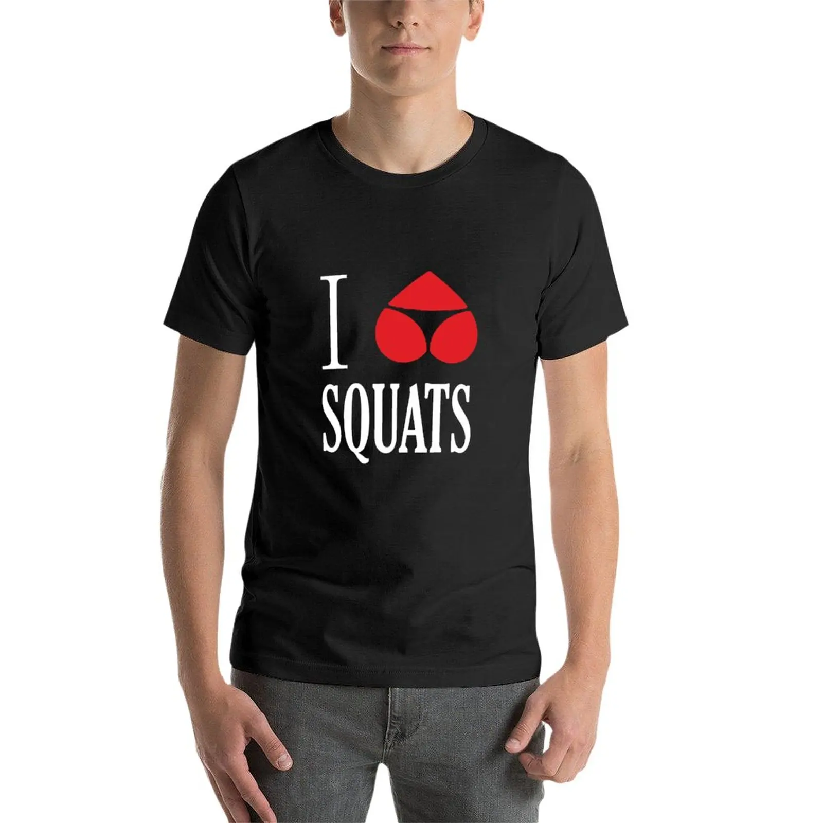 I Heart Squats Butt Thong T-Shirt summer top vintage clothes mens t shirt graphic