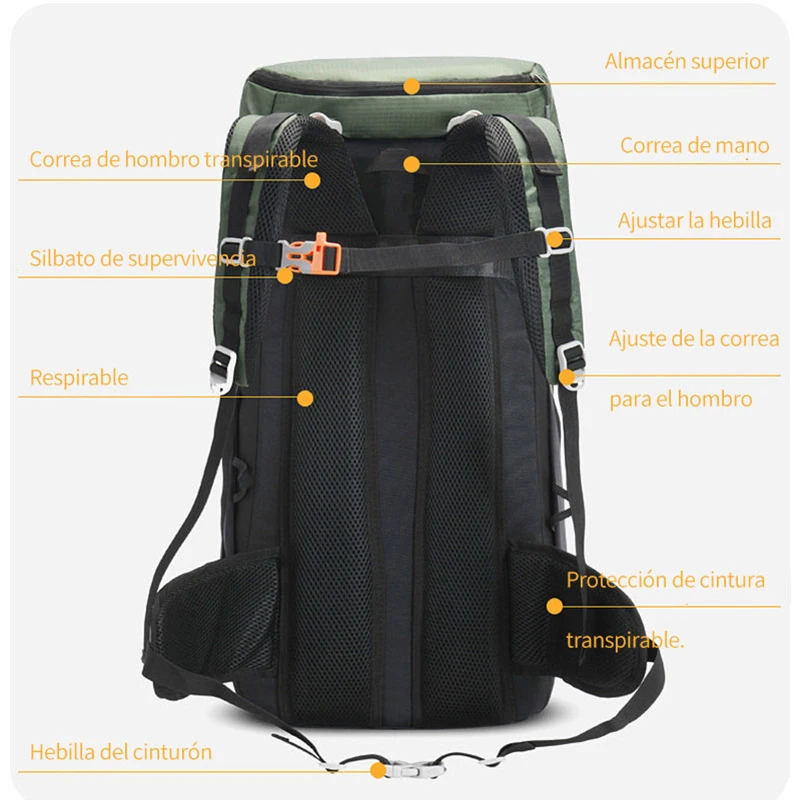 50L Hombre/Mujer táctica Mochila Mochila impermeable de Crossfit Fitness  Molle Bug out Bag mochila para trekking caminatas al aire libre - China  Tactical Mochila y bolsa de viaje precio