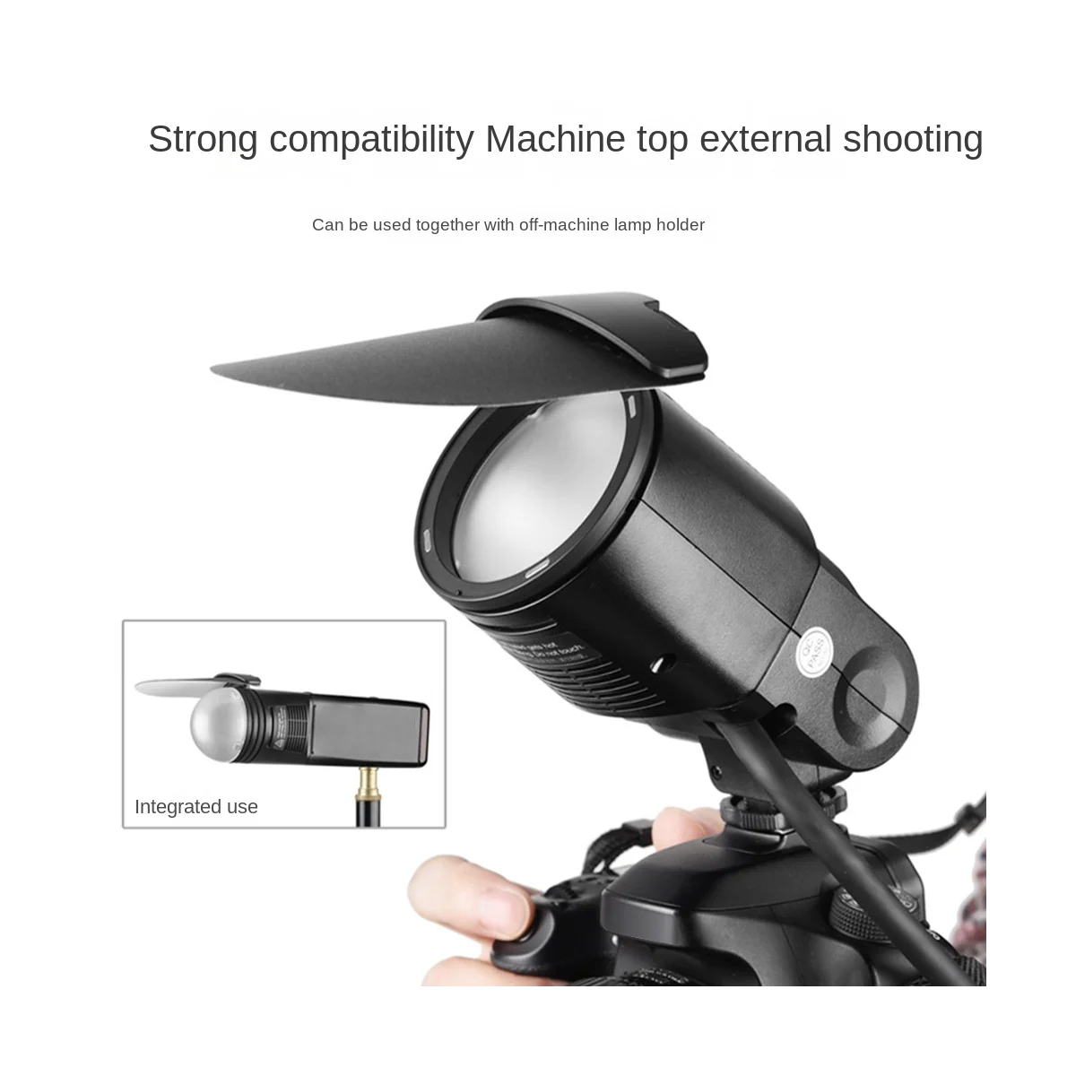 Ak-R12 Bounce Card Testa Flash Rotonda Per Serie Godox H200R V1 Flash, V1-S,V1-N,V1-C,Ad200 Pro, Piastra Ombreggiante Ad200