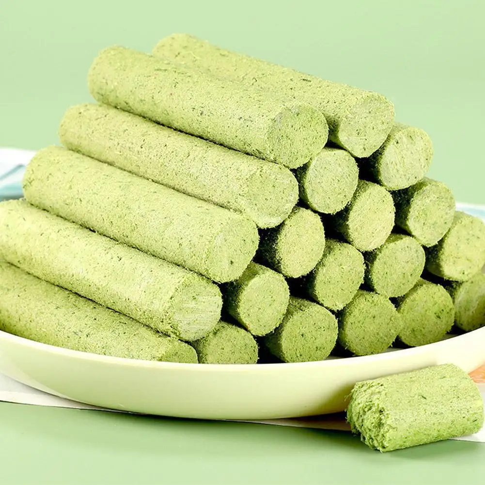 60 PCS Grass Stic Pet Snac Food For Cats Oll Ages Cat Teeth Clean