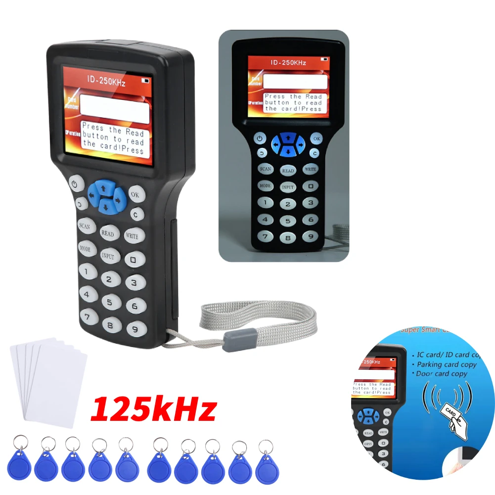 HID125KHZCardReaderSmartCopierWriterRFIDCopierUSBFobProgrammerCopyEncryptedKey