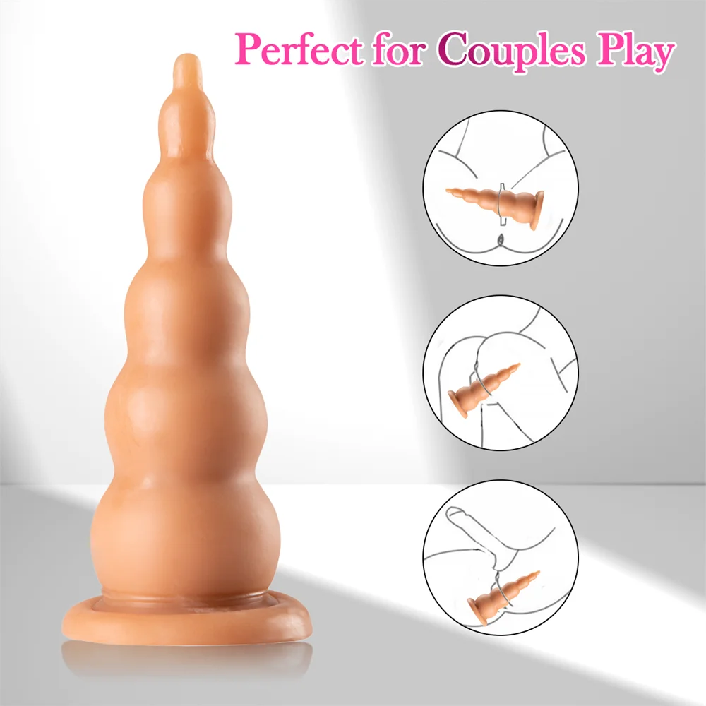 Plug anale a forma di zucca per massaggio prostatico adulti_voghion.com
