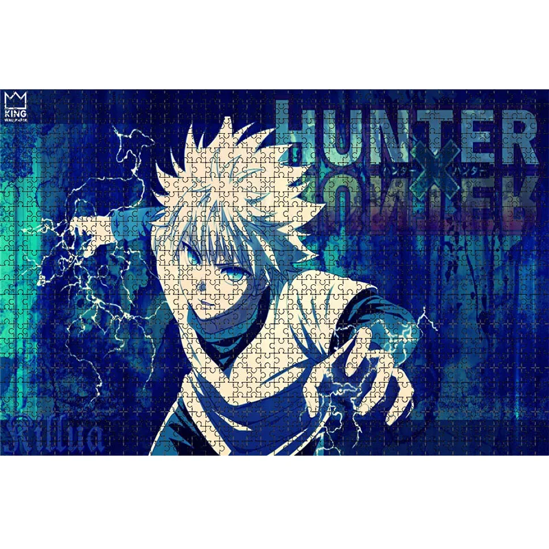 1000 Piece Aniame HUNTER×HUNTER  Jigsaw Puzzles Wooden Killua Zoldyck Puzzles For Adults Children Educational Toys Gifts 3