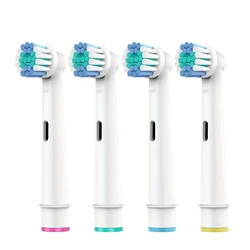Replacement Brush Heads for Electric Toothbrush, Pack of 4/8/16 (4pcs White)