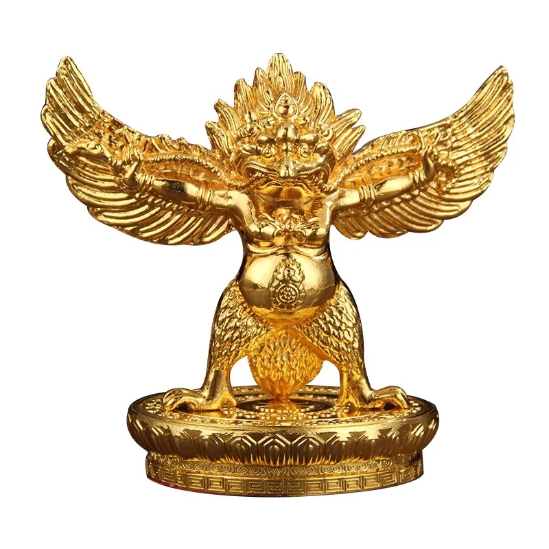 Alloy Metal Gilding Gold Fengshui Suppliers Lucky Roc Garuda Great Golden-winged Peng Bird Character