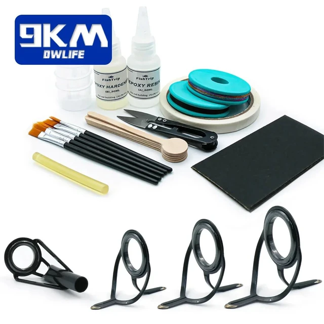 Raft Guide Stickfishing Rod Tip Repair Kit - Stainless Steel With Ceramic  Rings & Ab Glue