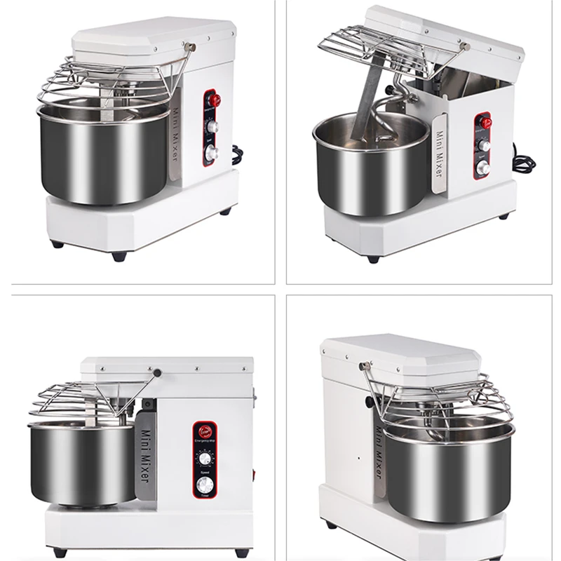 Professional Small Kitchen Flour Spiral Dough Mixer Good Price Baking Equipments For Household & Restaurants Food Mixers 3