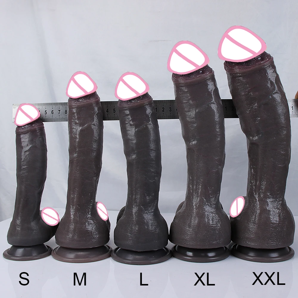 Dildo XXL Oversized Realistic Huge Penis Giant Phallus Long Soft Silicone Suction Cup Anal Sex Toys For Women Vagina Masturbator