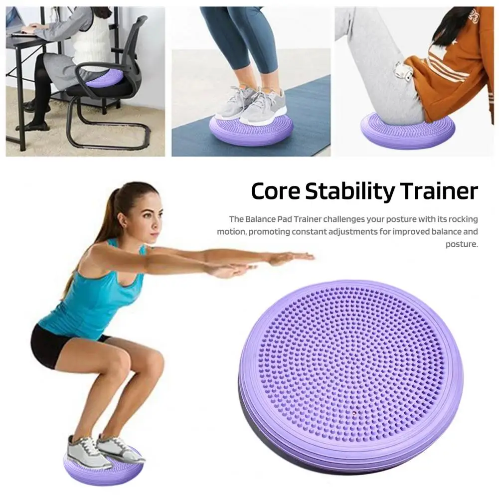 FX Large Size PVC yoga balance cushion Yoga Massage Cushion Mat Balancing 34cm Wheel Cushiest Pad Riot Thickening Yoga Balancing Balance