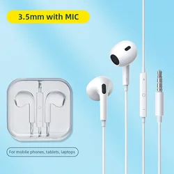 High - Fidelity Wired Earbuds with Enhanced Bass and Built - In Microphone (3.5mm With MIC)