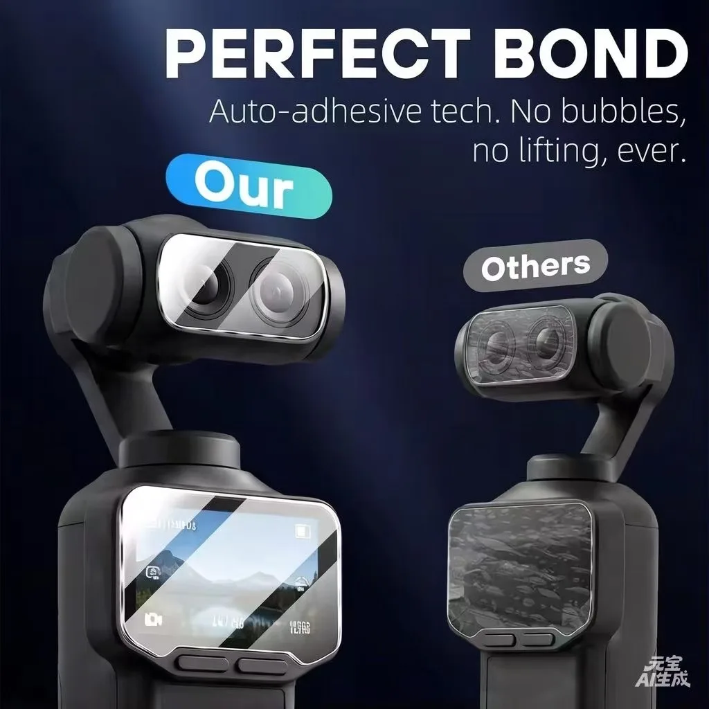 Premium 9H Tempered Glass Screen Protector for Camera Lens - Ultimate Gimbal Camera Accessory