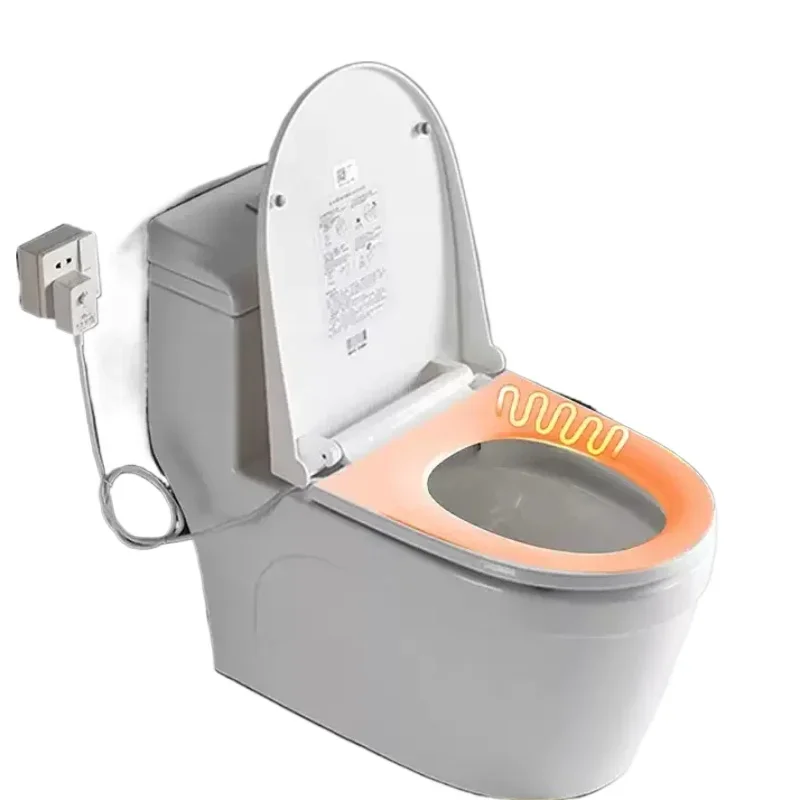 Heated Toilet Seat 4-Level Adjustable Temperature Leakproof Toilet Lid Waterproof U/V Seat Cushion Antibacterial toilet seat cover,toilet seat accessories