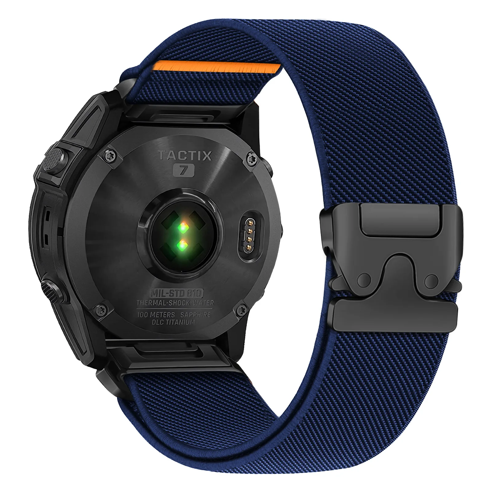 Elastic Nylon Strap with Parachute Buckle - Versatile Quickfit Band, Available in Multiple Sizes
